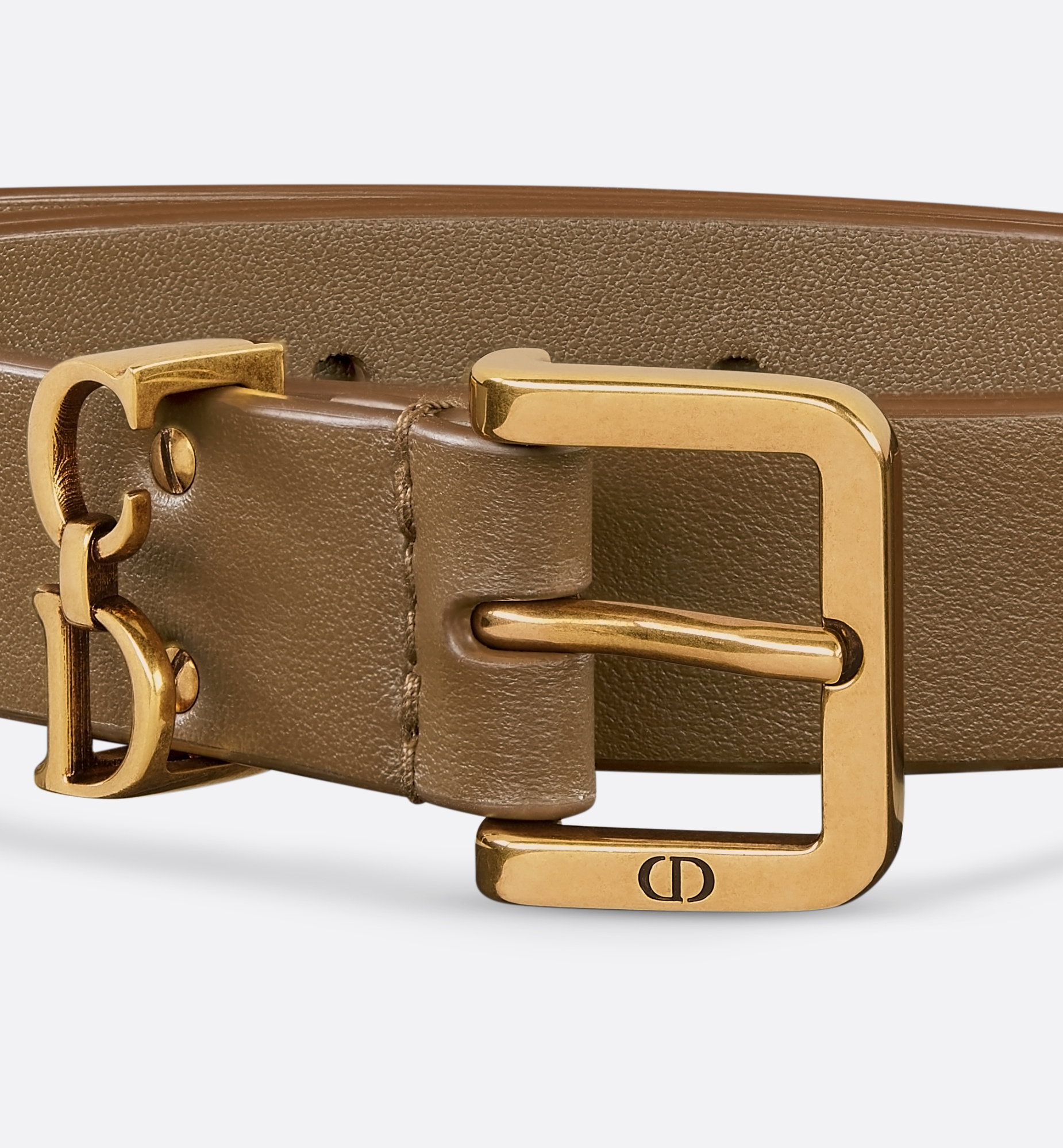Dior Saddle Loop Belt In Green