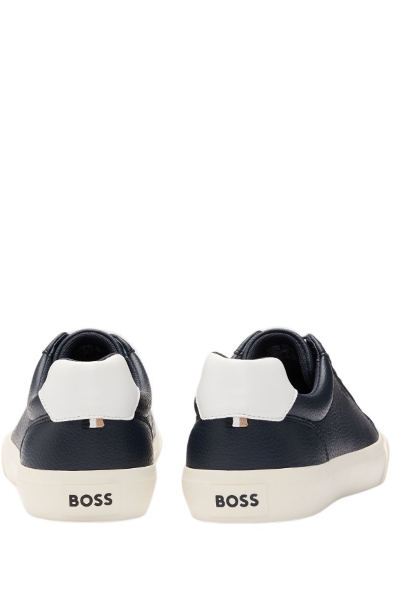 Shop Hugo Boss Lace-up Sneakers In Black