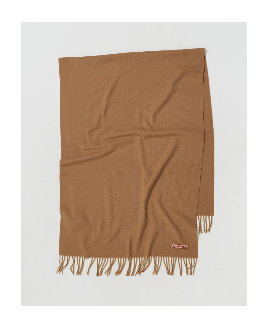 Acne Studios Wool Scarf In Brown
