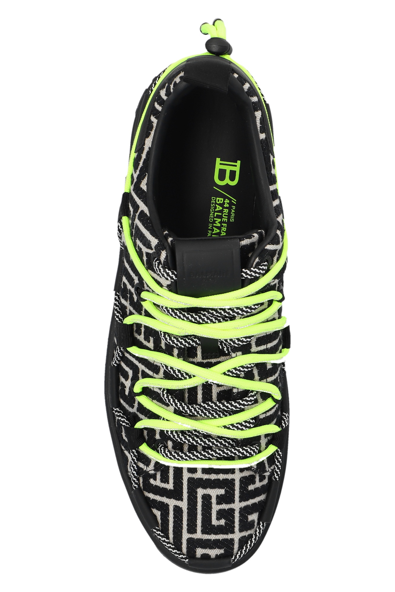Balmain B-court Monogram Sneakers In Black
