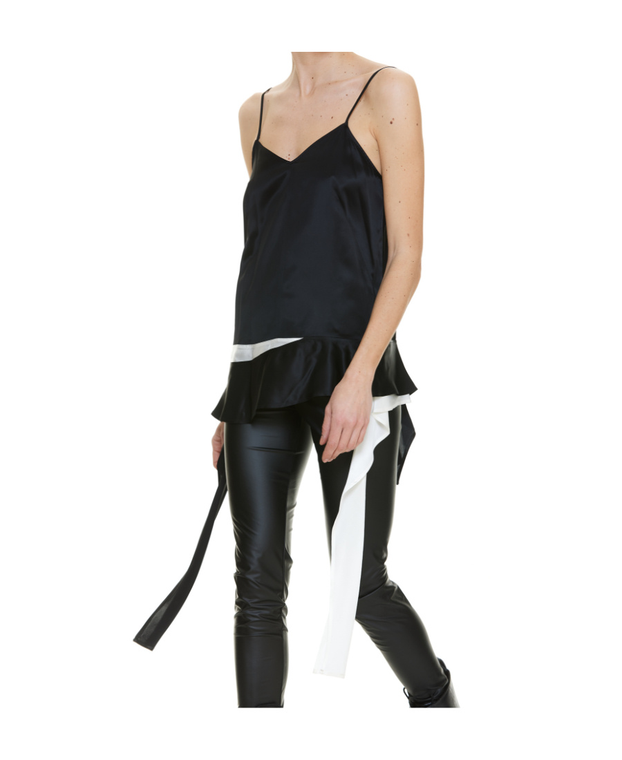 Jw Anderson Women Sweetheart Neckline Top In Black