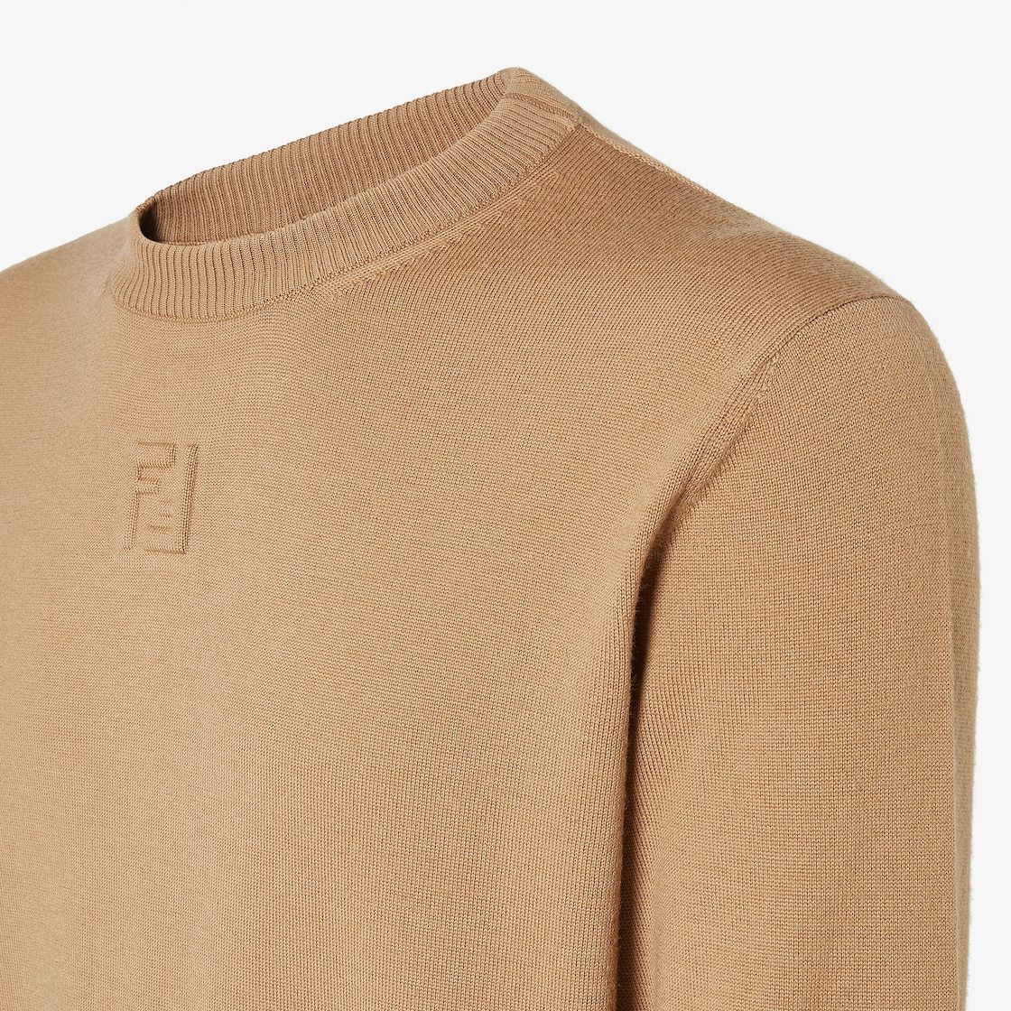 Fendi Wool Sweater Sweaters And Cardigans Beige In Multi