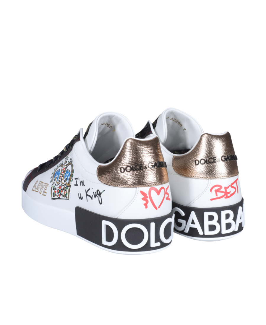 DOLCE & GABBANA DOLCE  GABBANA PORTOFINO PRINTED SNEAKERS