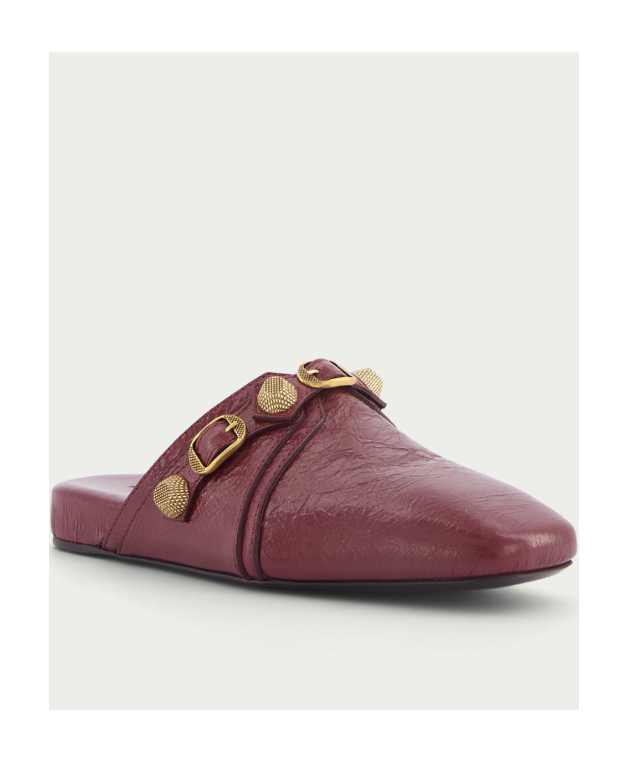 Balenciaga Square Head Flat-soled Shoes In Red
