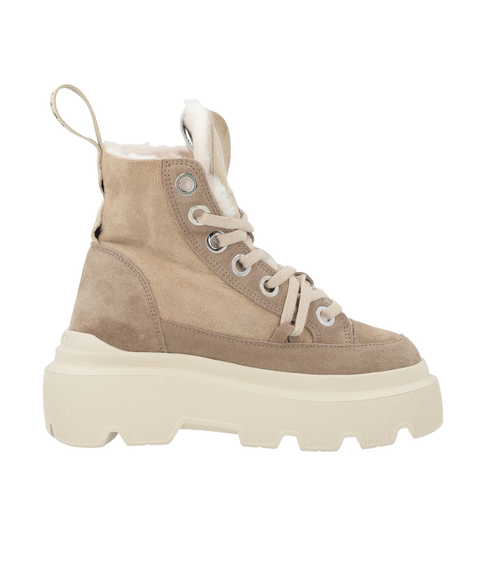 Inuikii Matilda Laced Short Boots In Nude