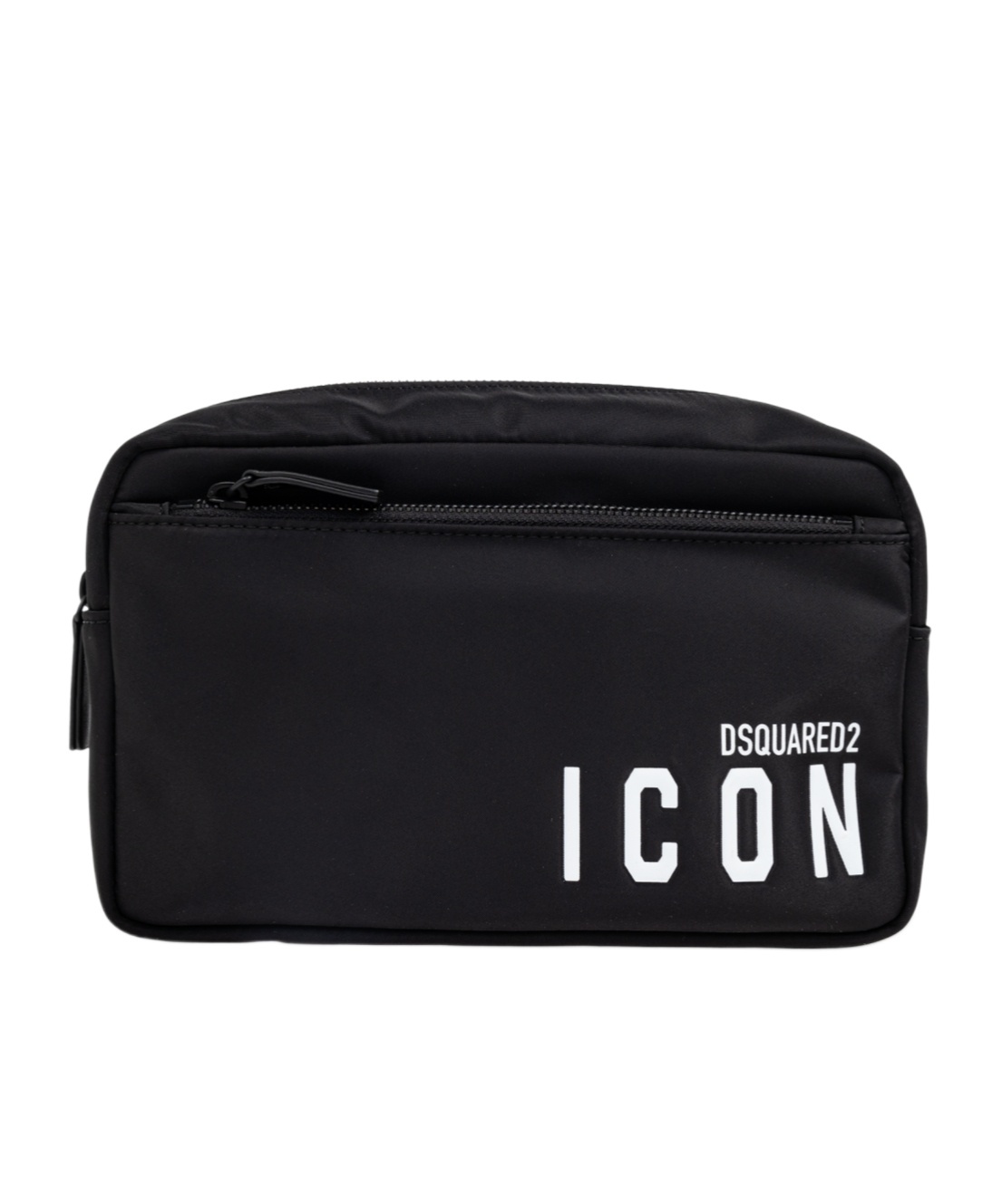 Shop Dsquared2 Icon Logo Printed Wash Bag In Black