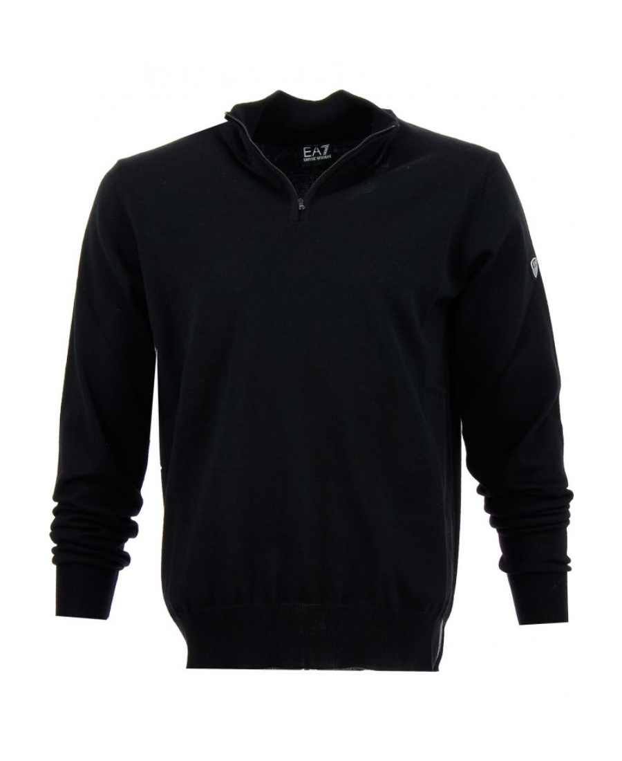 Ea7 Long-sleeved Pullover In Black