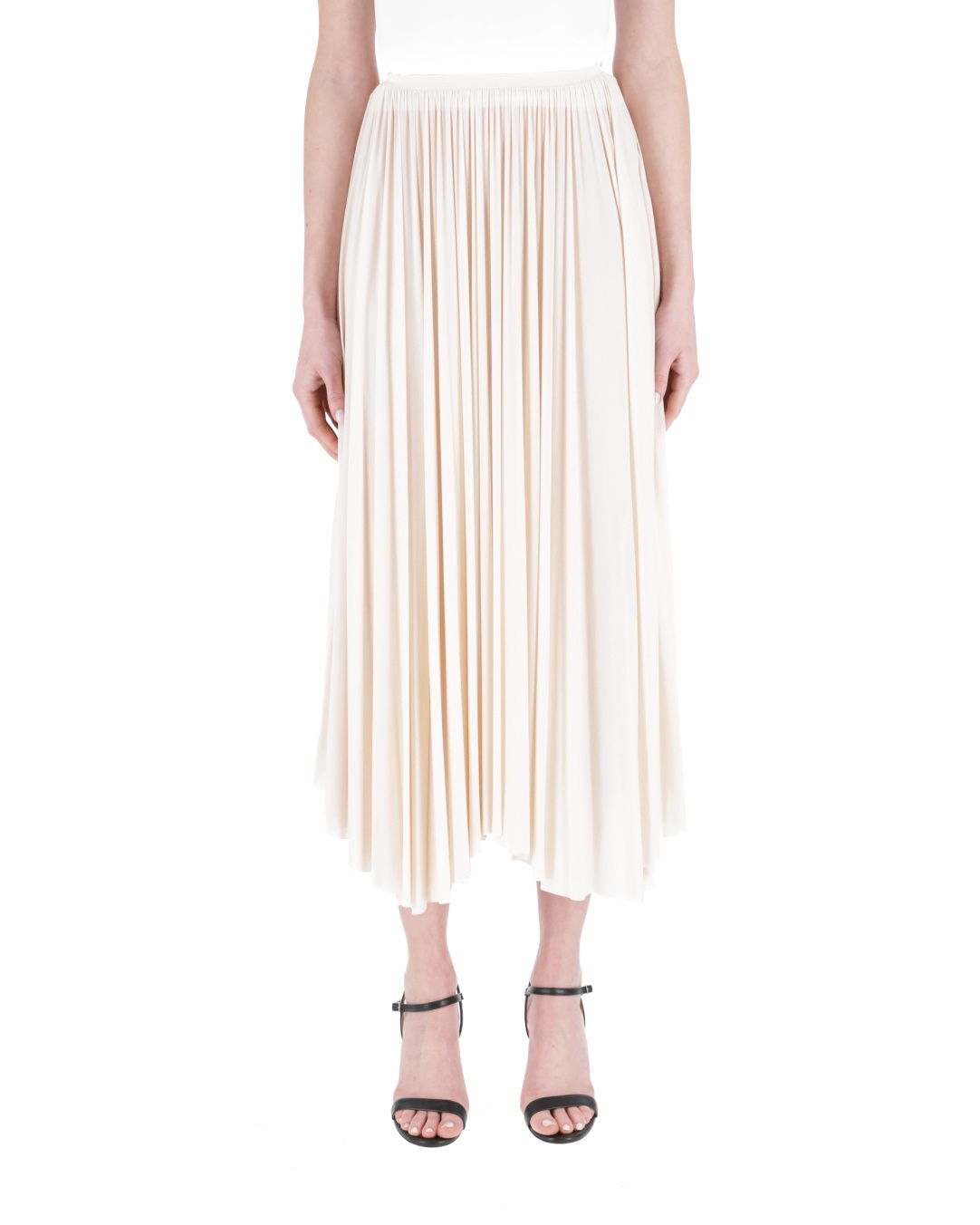Philosophy Di Lorenzo Serafini Pizzo High Waist Skirt In White