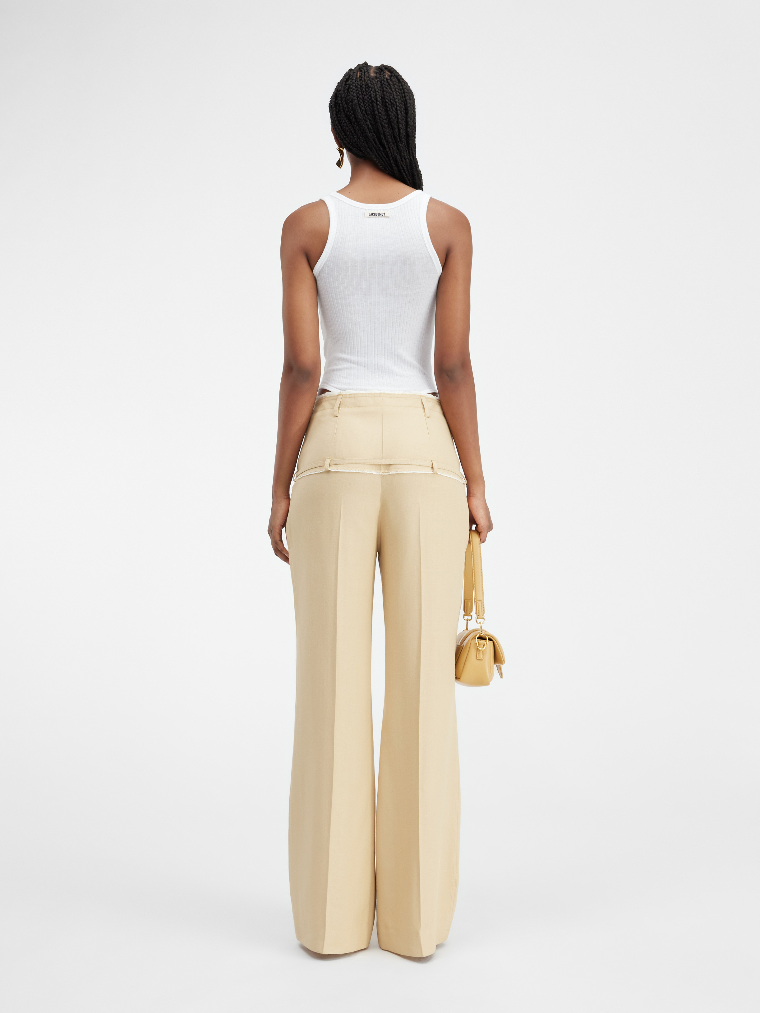 Jacquemus Le Pantalon Criollo Tailored Trousers In Nude