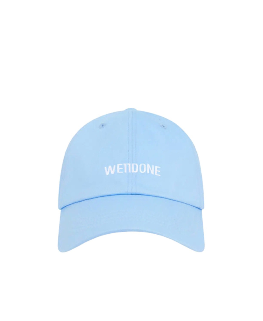 We11 Done Logo-embroidered Cotton Cap In Gray