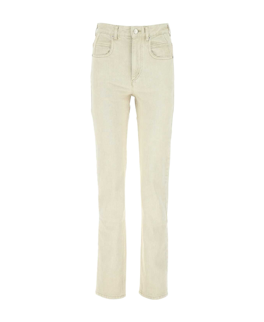 Shop Isabel Marant Étoile High-waist Straight-leg Jeans In Nude