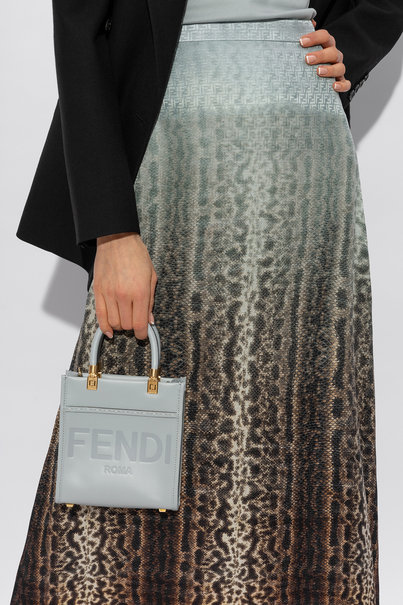 Fendi Sunshine Mini Bag In Blue
