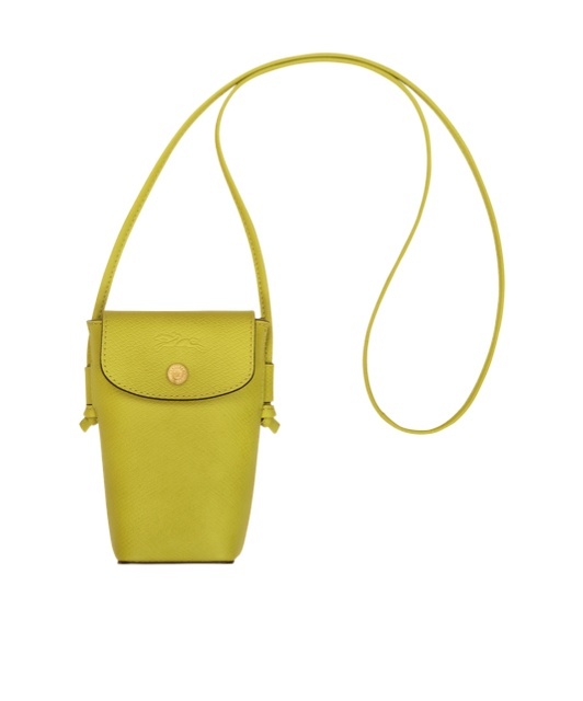Longchamp Épure Leather Phone Case In Green