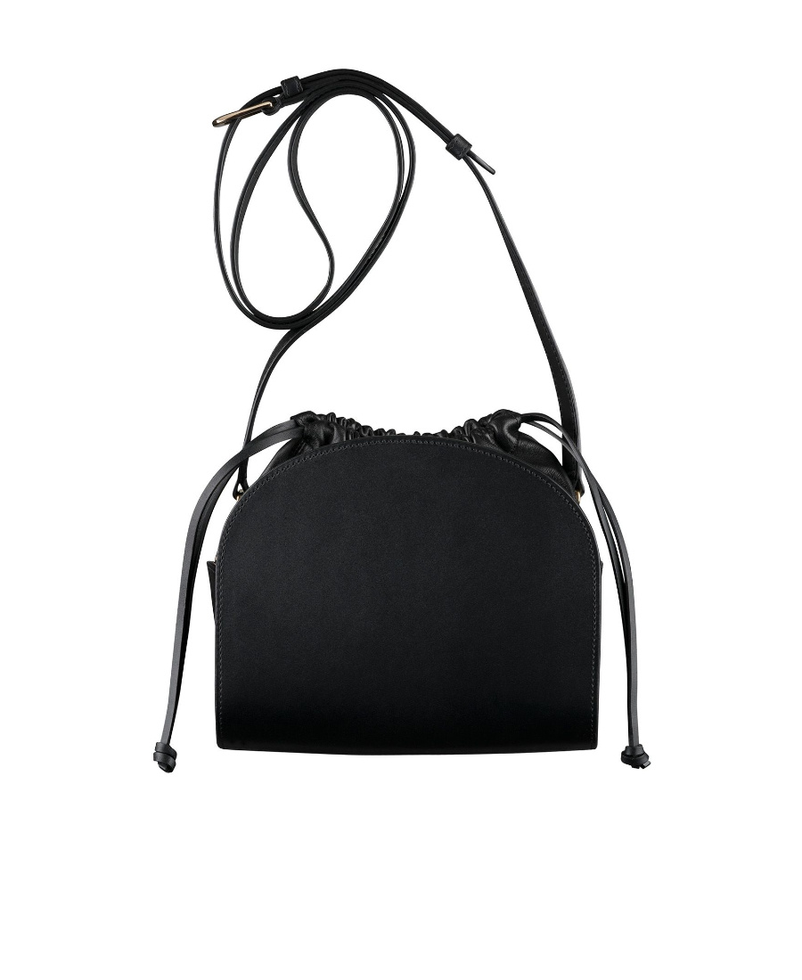 Apc Demi Lune Pochon Crossbody Bag In Black