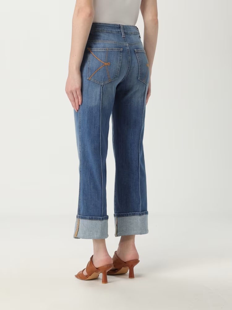 Kaos Piped-trim Jeans In Blue