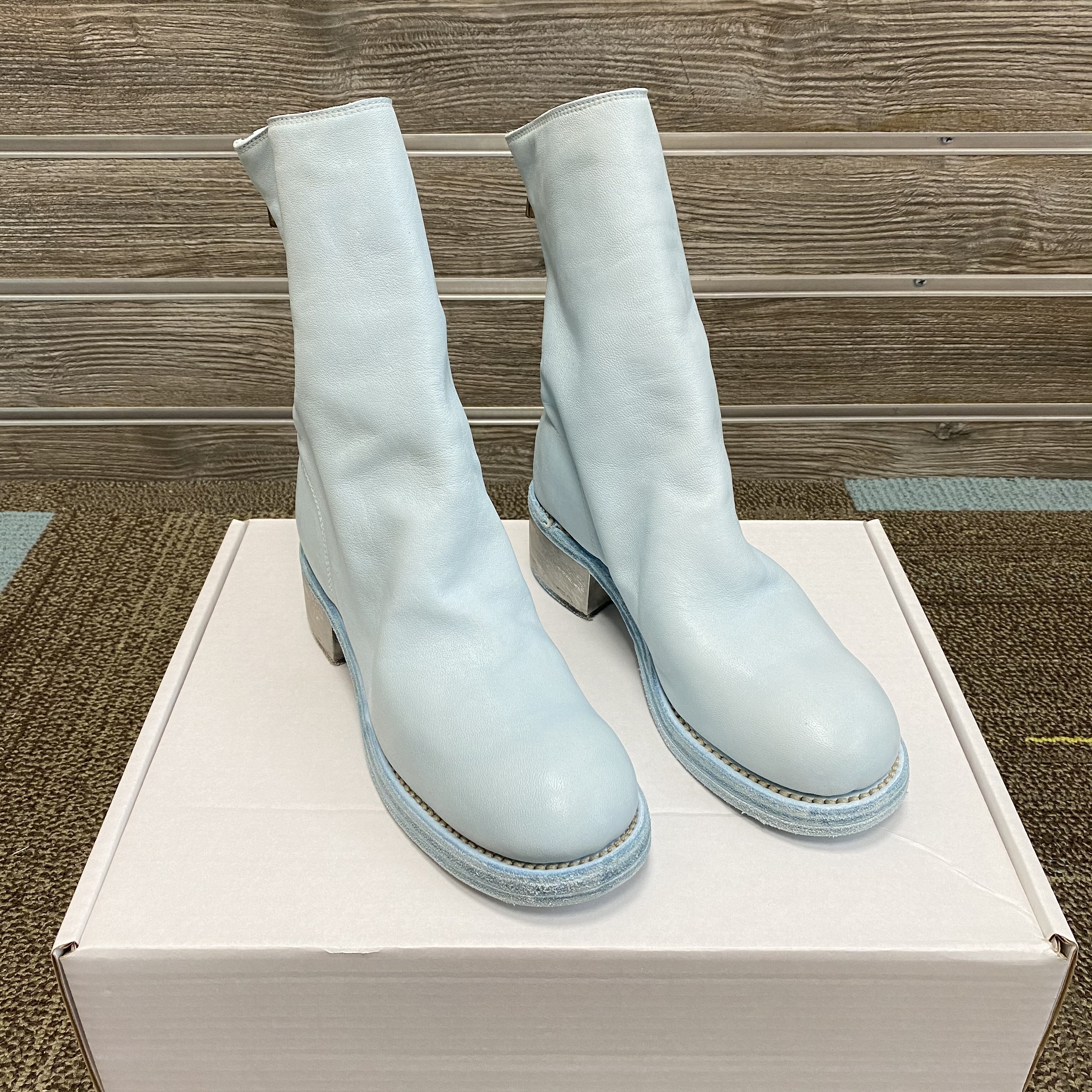 Guidi 788z Rear Zipper Boots In Gray