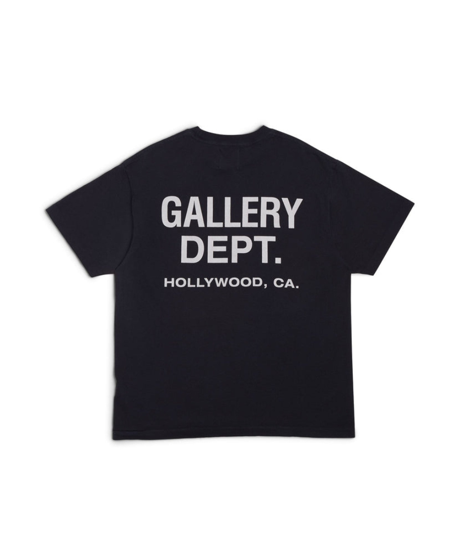 Gallery Dept. Black Logo Printed T-shirt In Black