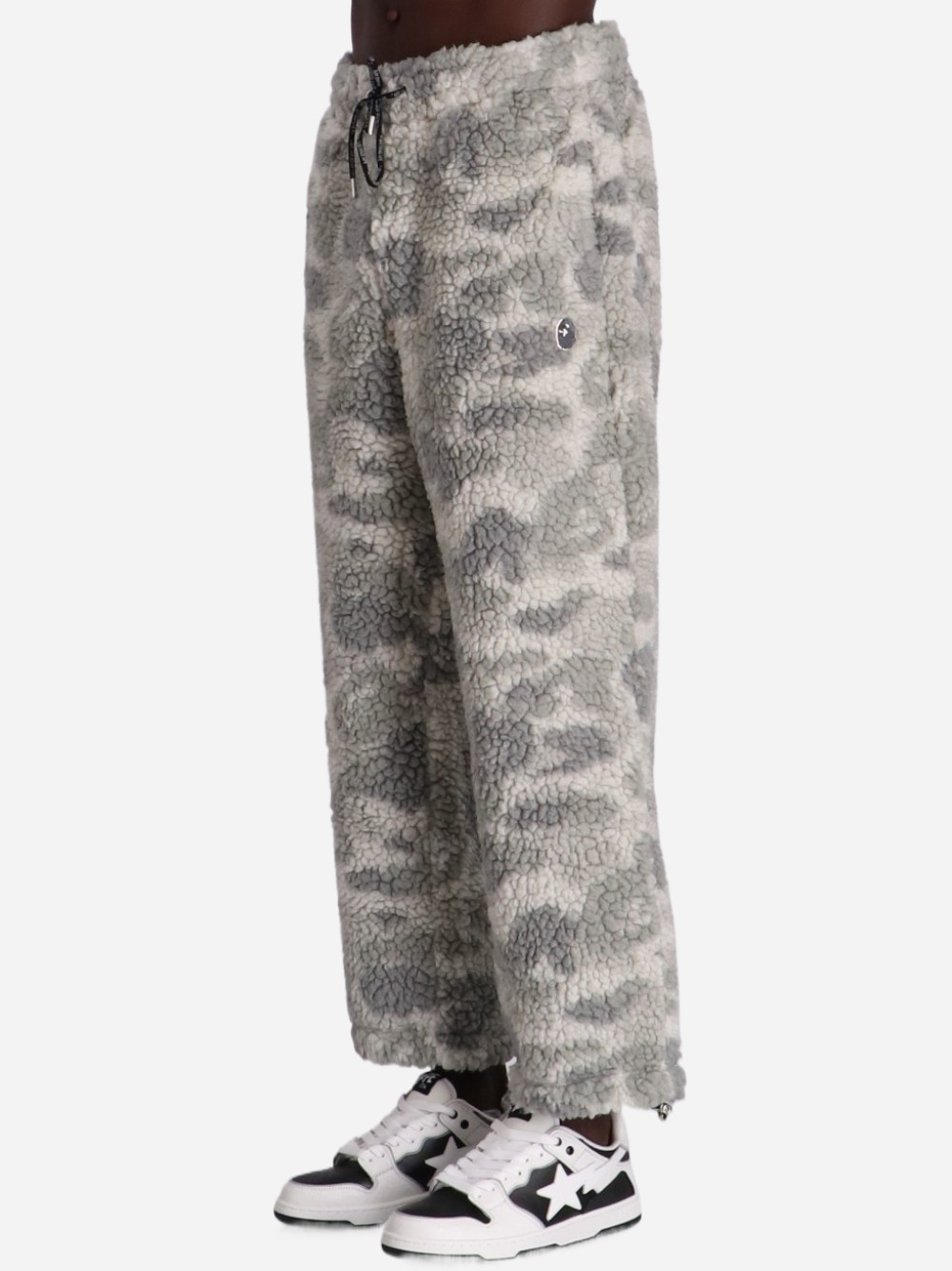 A Bathing Ape Drawstring Casual Pants In Gray