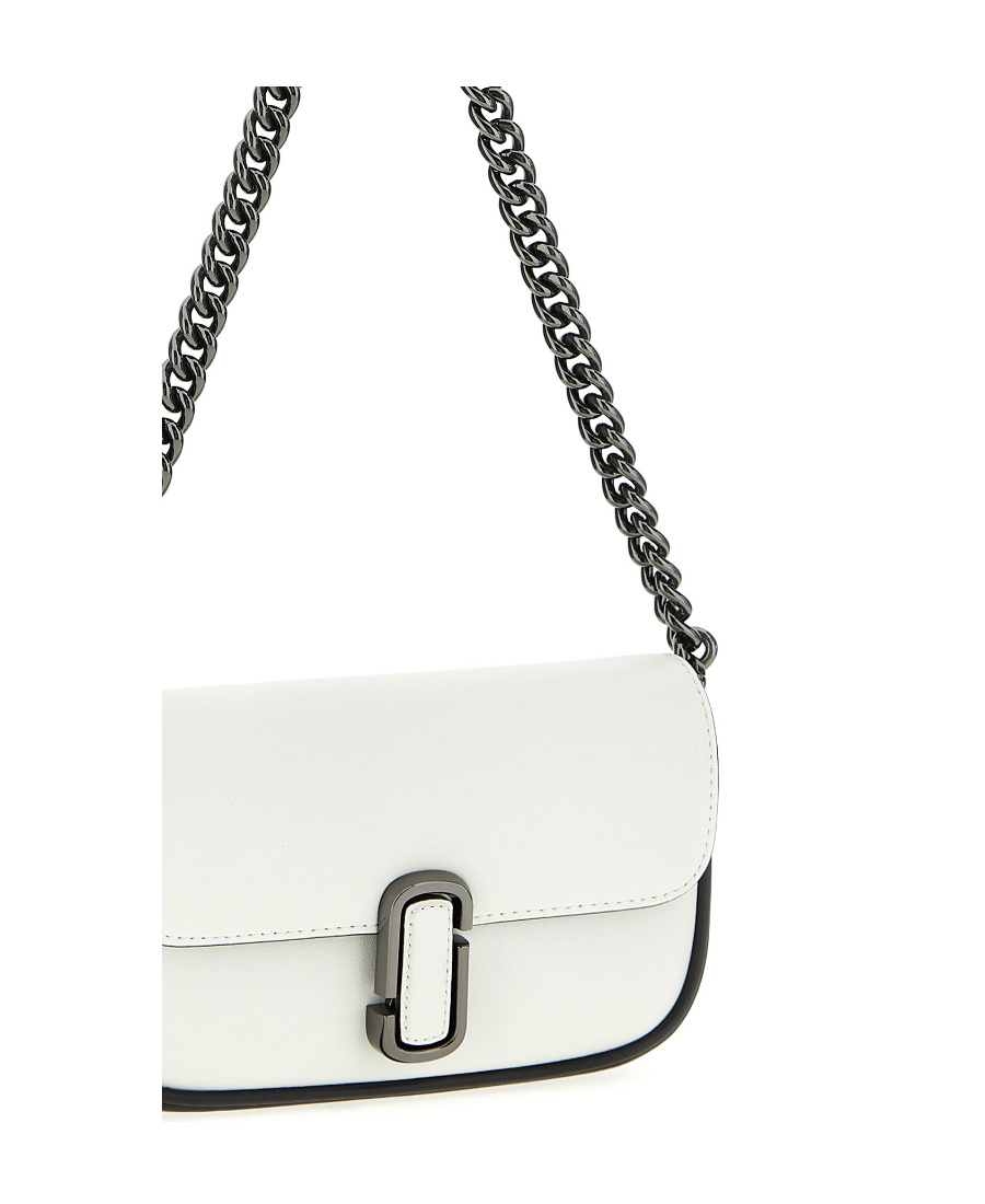 Marc Jacobs The Bi-color J Marc Shoulder Bag In White
