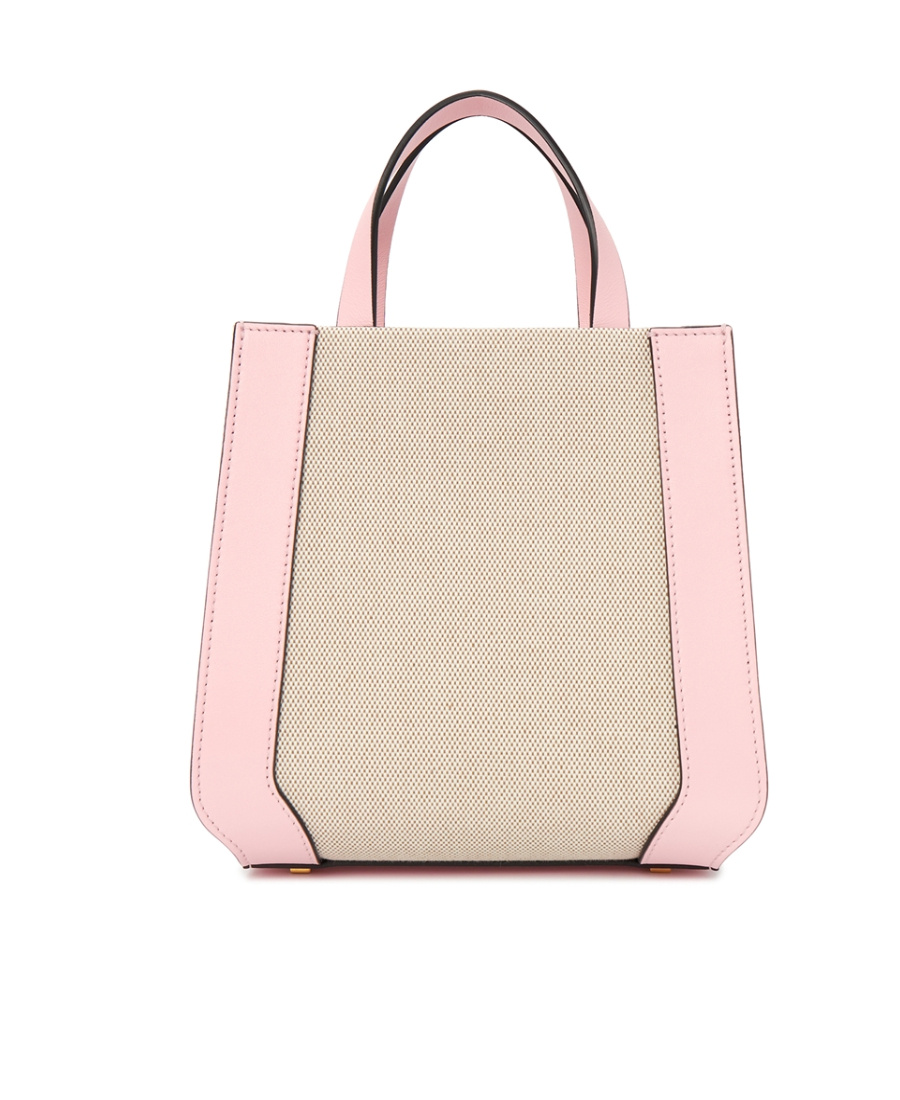 Valentino Logo Shoulder Bag In Nude