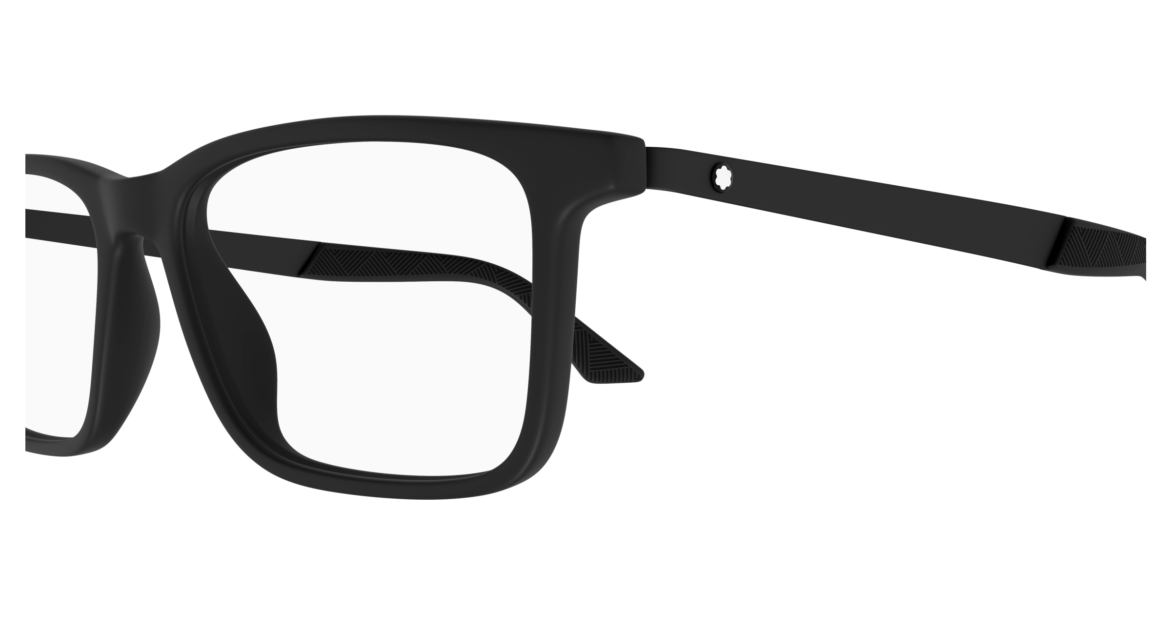 Montblanc Rectangle-frame Glasses In Black
