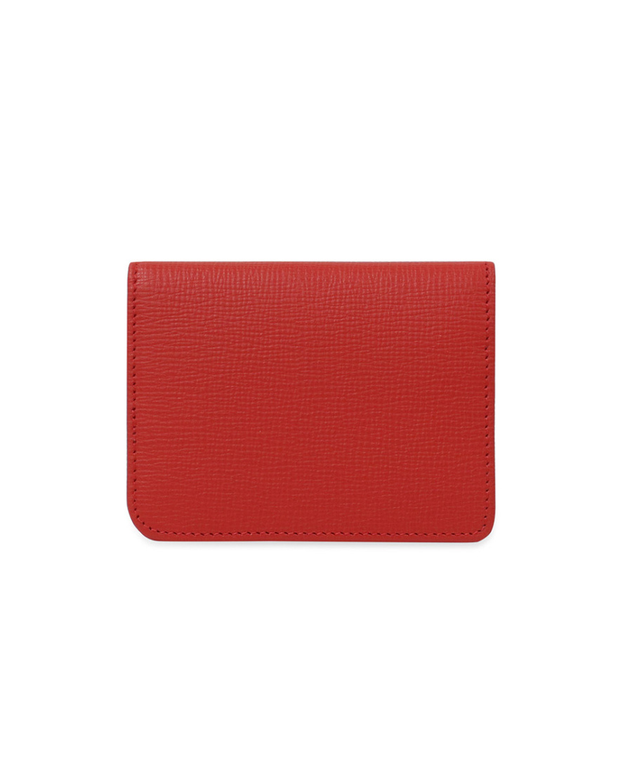 Bally Logo Details Card Bag In Red