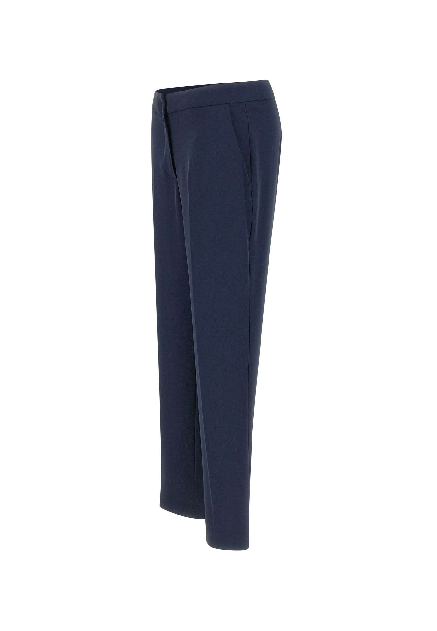 Kaos Tailored Straight-leg Trousers In Blue