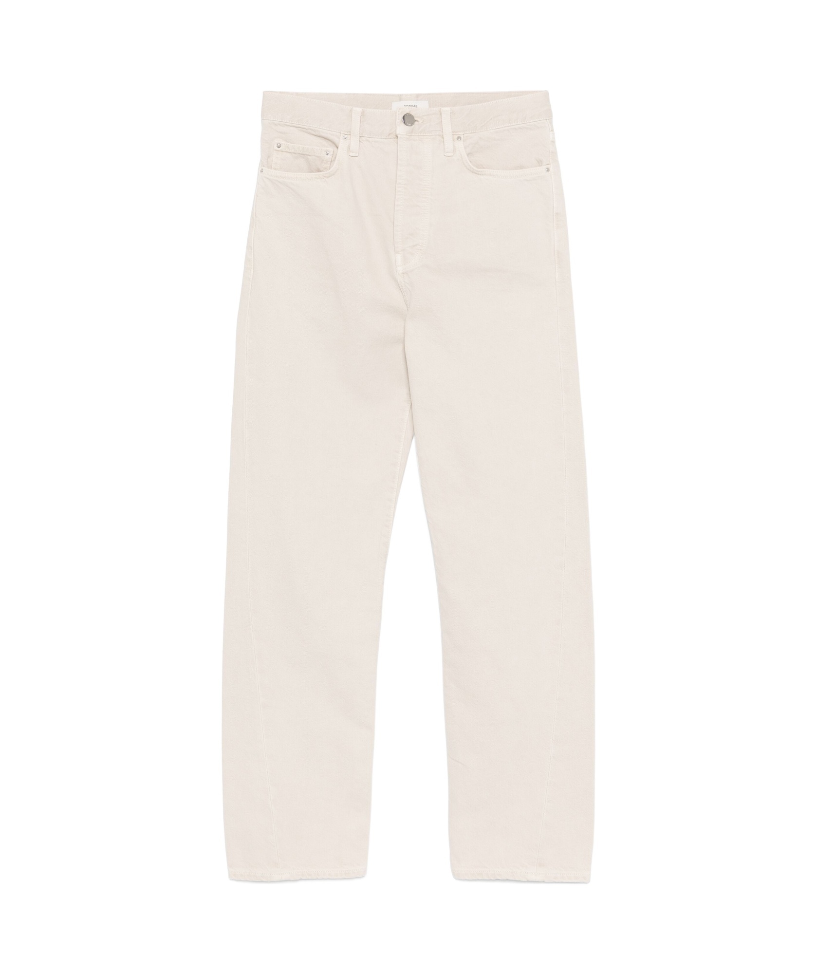 Totême Belt-loop Jeans In White