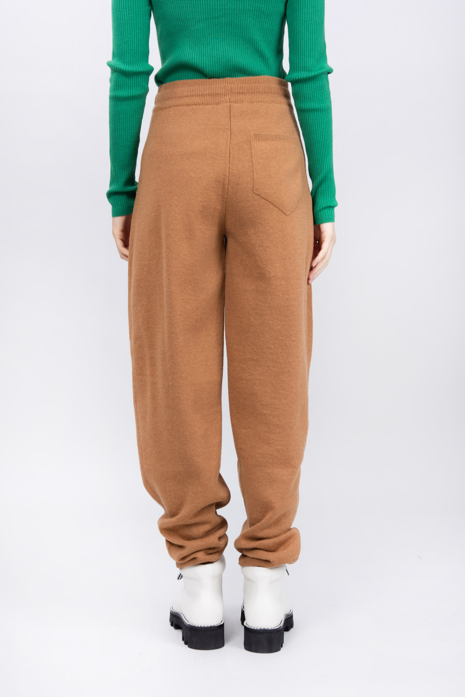 Nanushka Tan Cashmere Ylia Lounge Pants In Brown