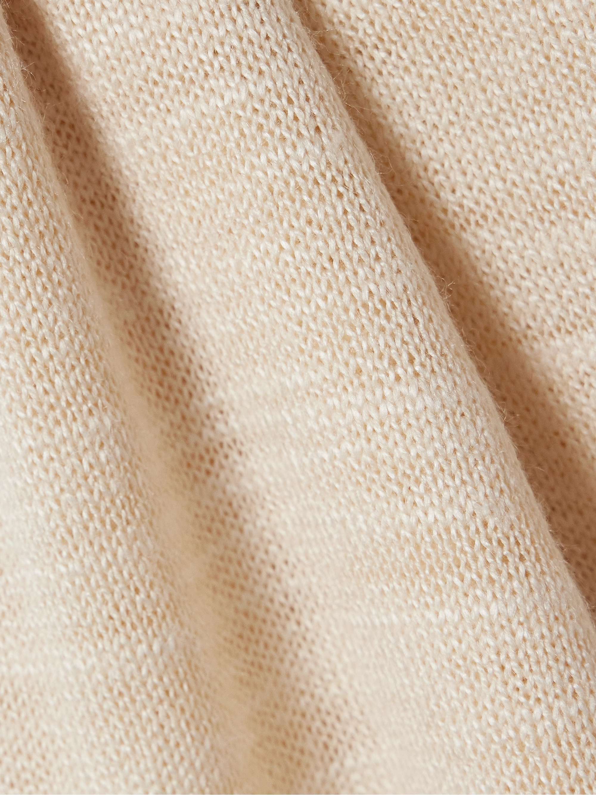 The Row Juyah Open-knit Silk Tank In True Color