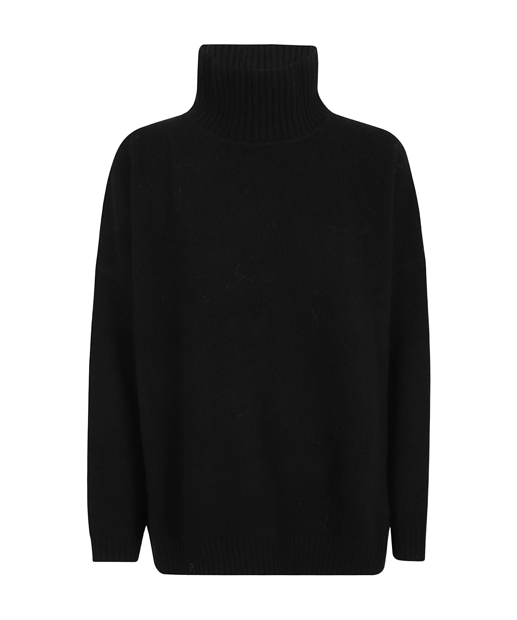 Weekend Max Mara Long-sleeved Sweater In Black