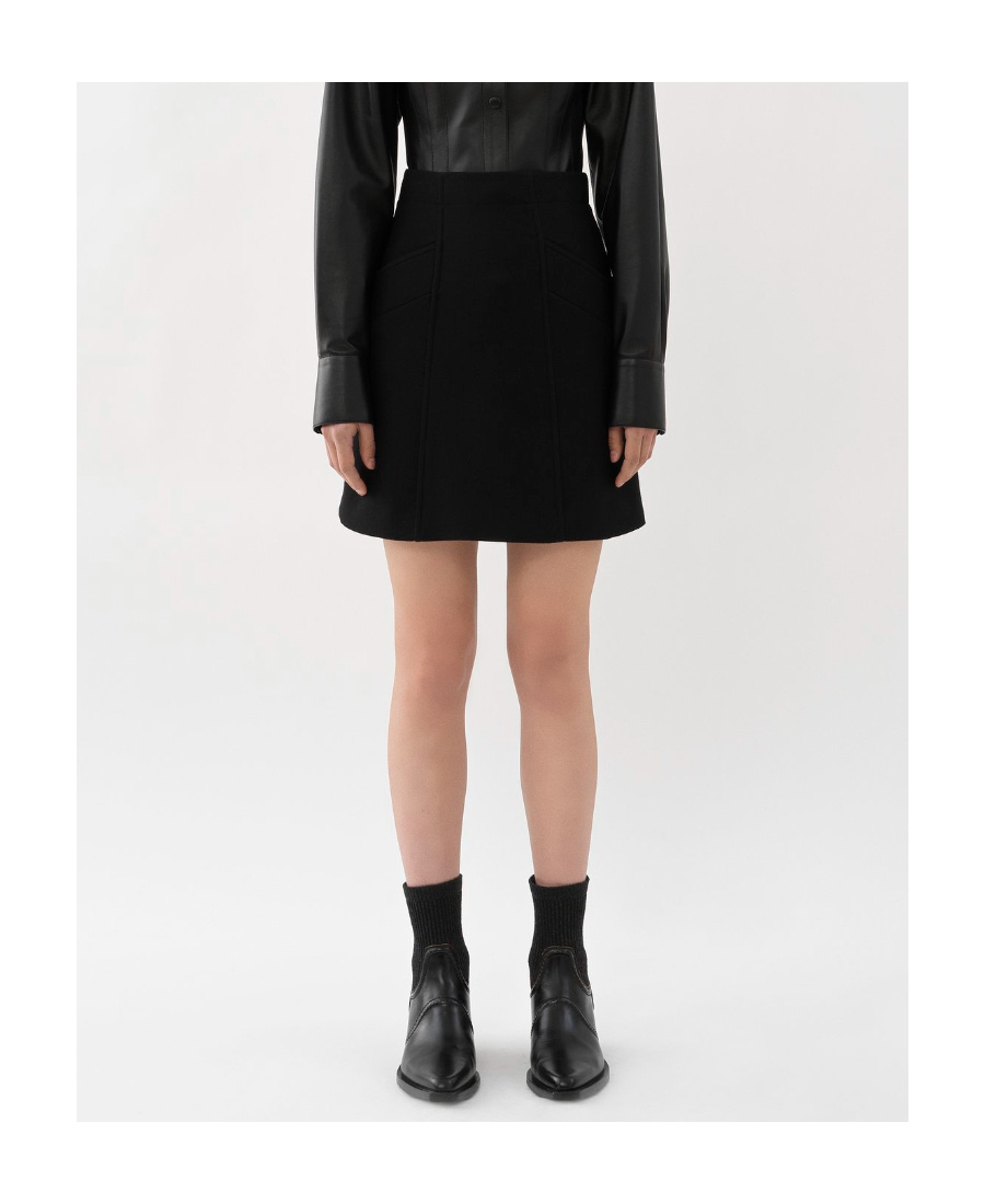 Chloé A-line Miniskirt In Black