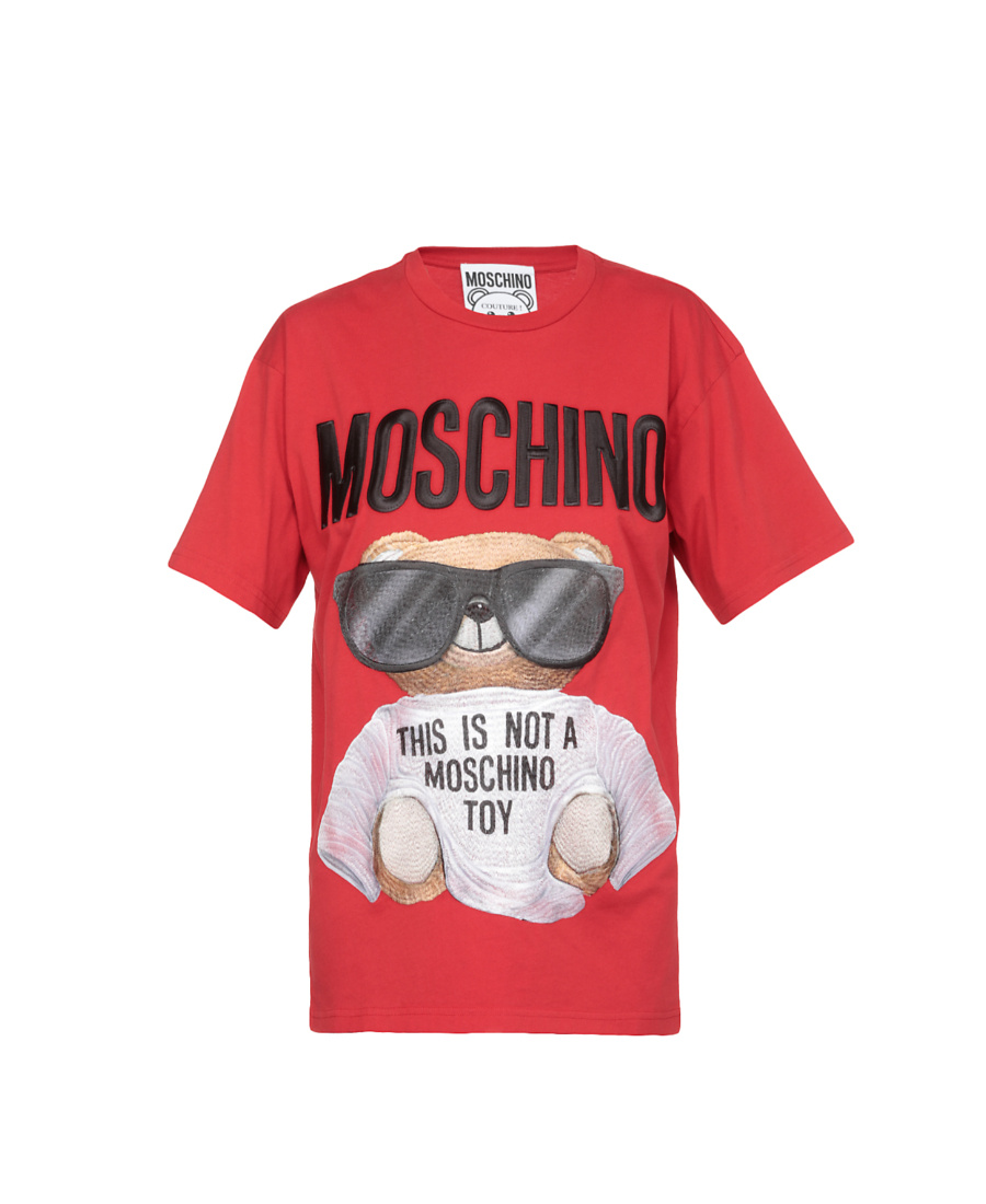 Moschino Teddy Logo-printed T-shirt In Red