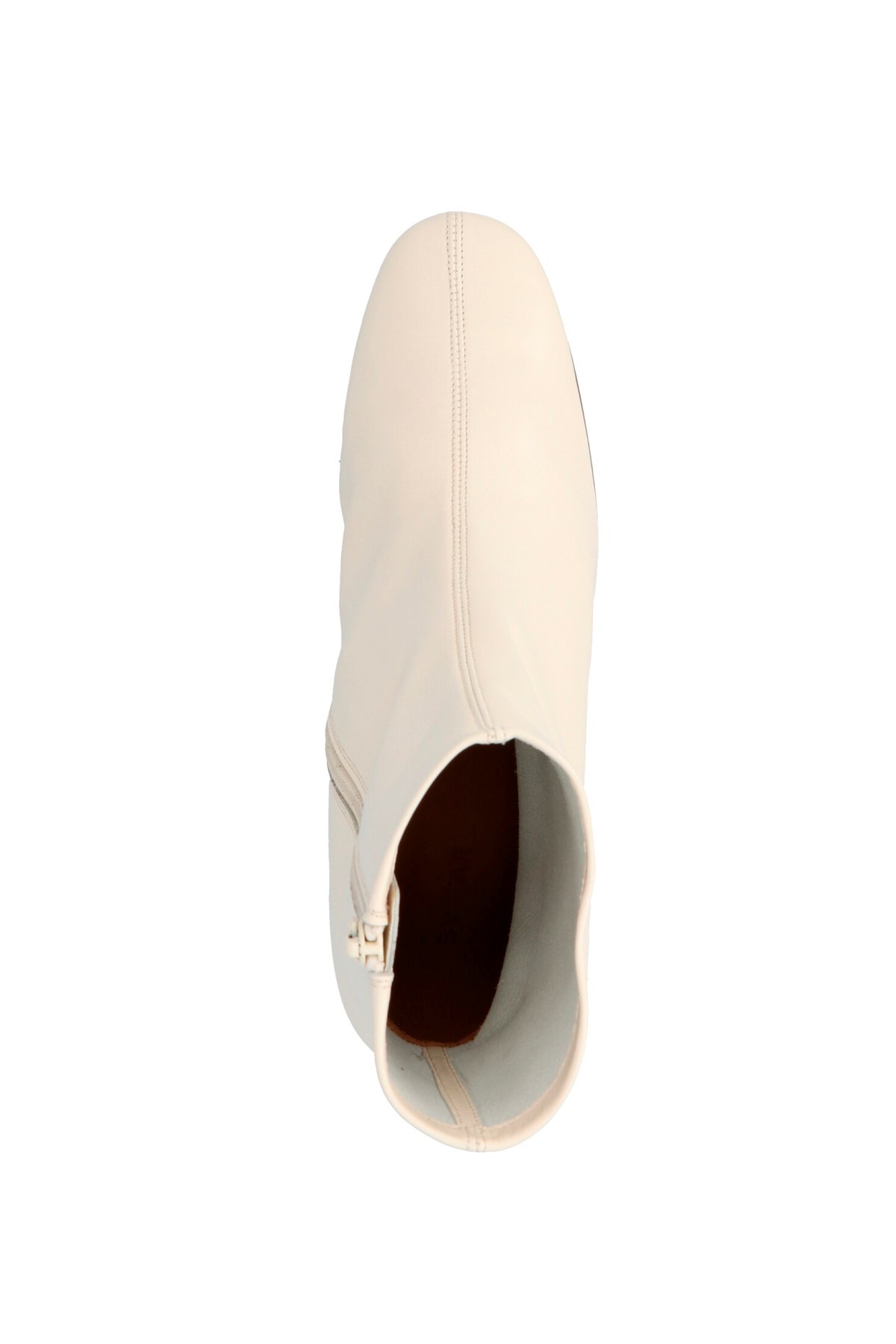 Shop By Far Sofia 50mm Leather Ankle Boots In Nude