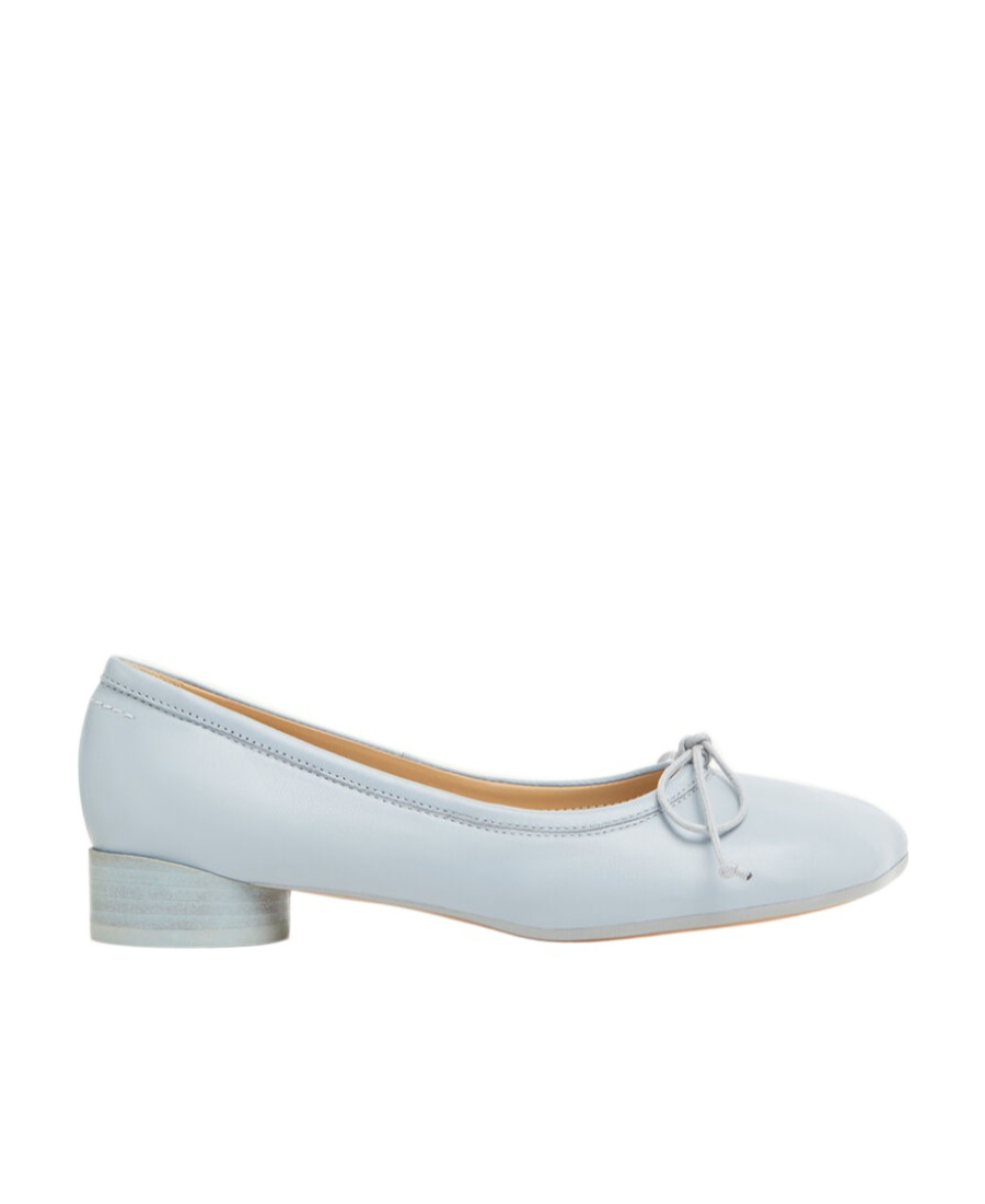 Mm6 Maison Margiela 30mm Anatomic Ballerinas In Blue