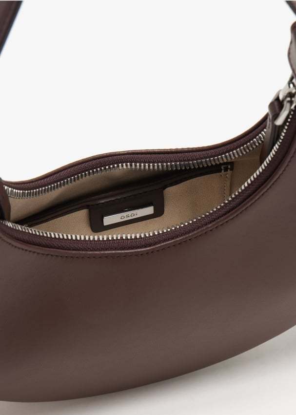 Osoi Zippered Shoulder Bag In Brown