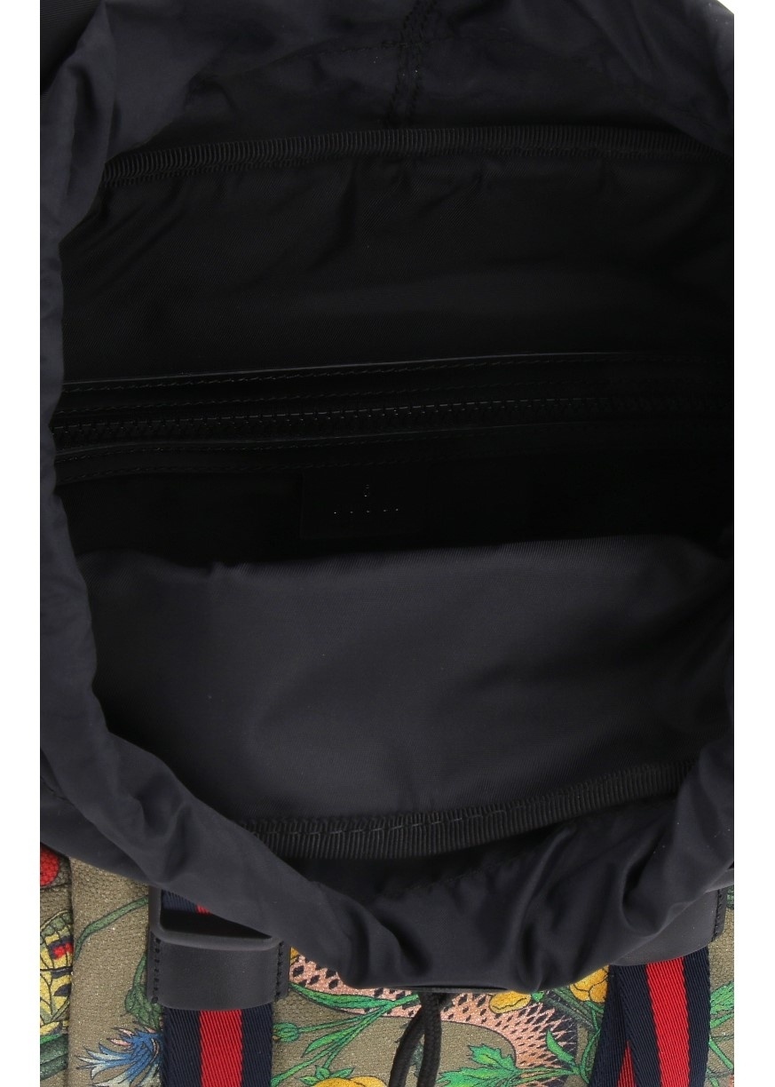 Gucci Printed Backpack In Black