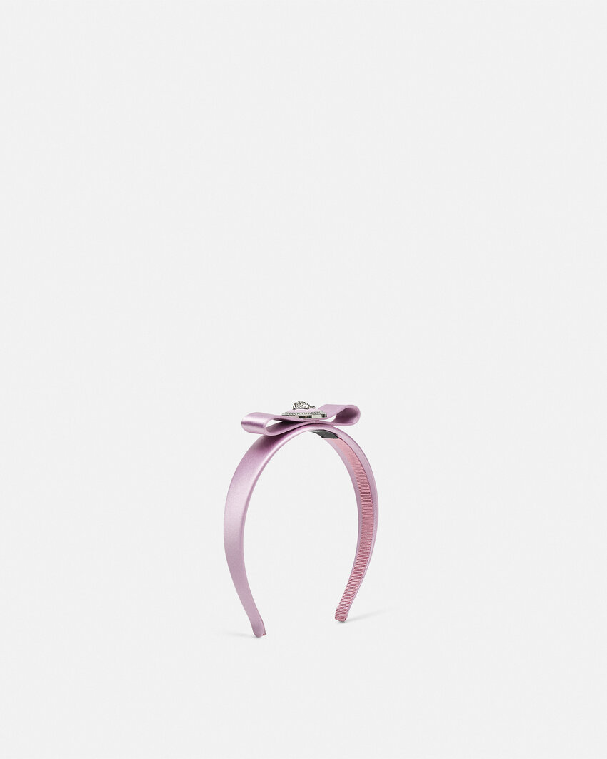 Versace Medusa Headband In Purple