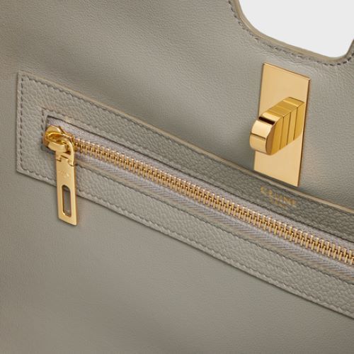 Celine Cabas 16 Logo Handbag In Gray