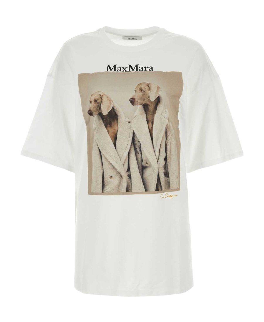 Max Mara Tacco Photograph-print T-shirt In White