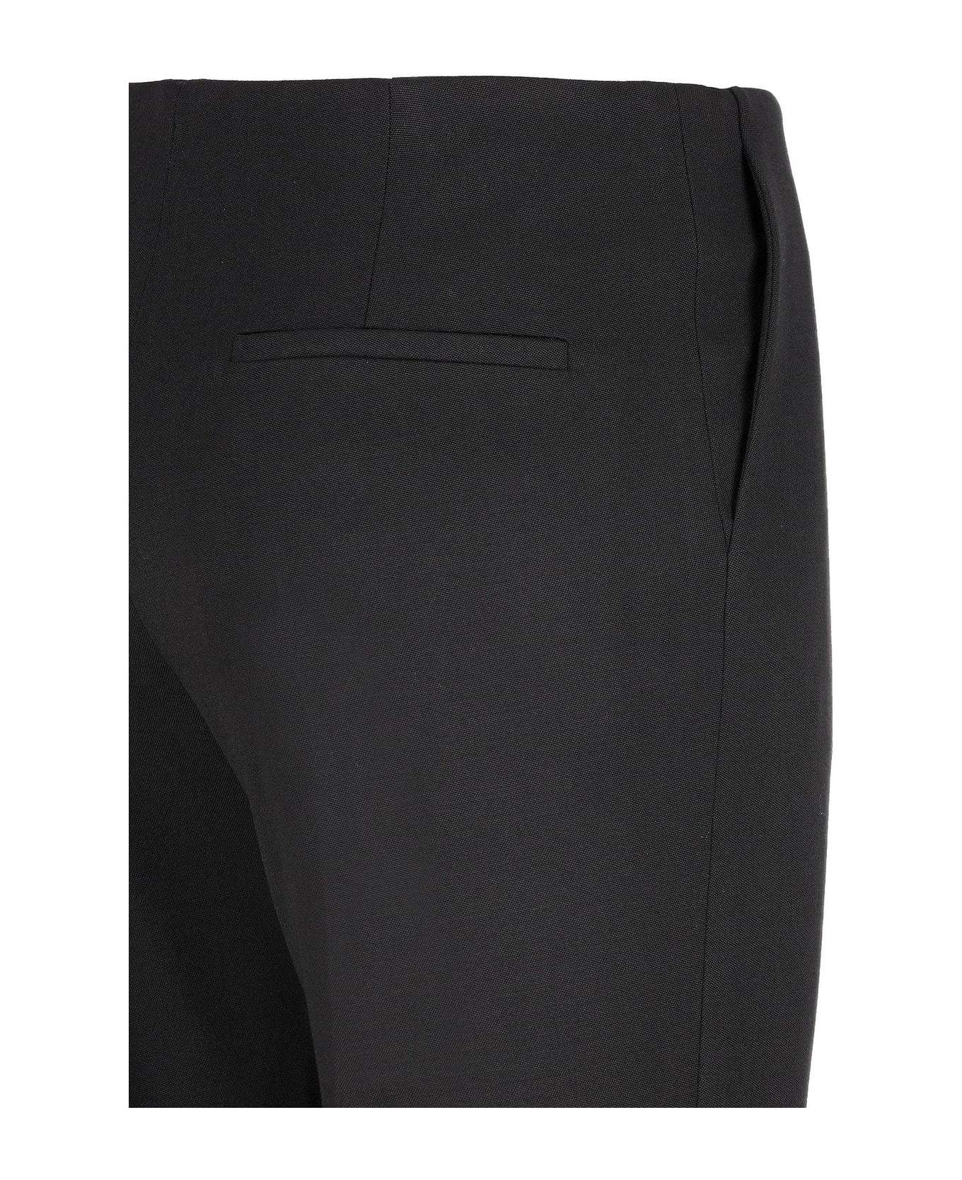 Chloé Low-waisted Tailored Trousers In Black