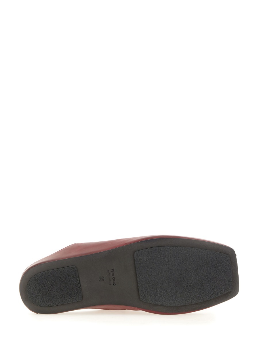 Shop Uma Wang Flat Muller Shoes In Red