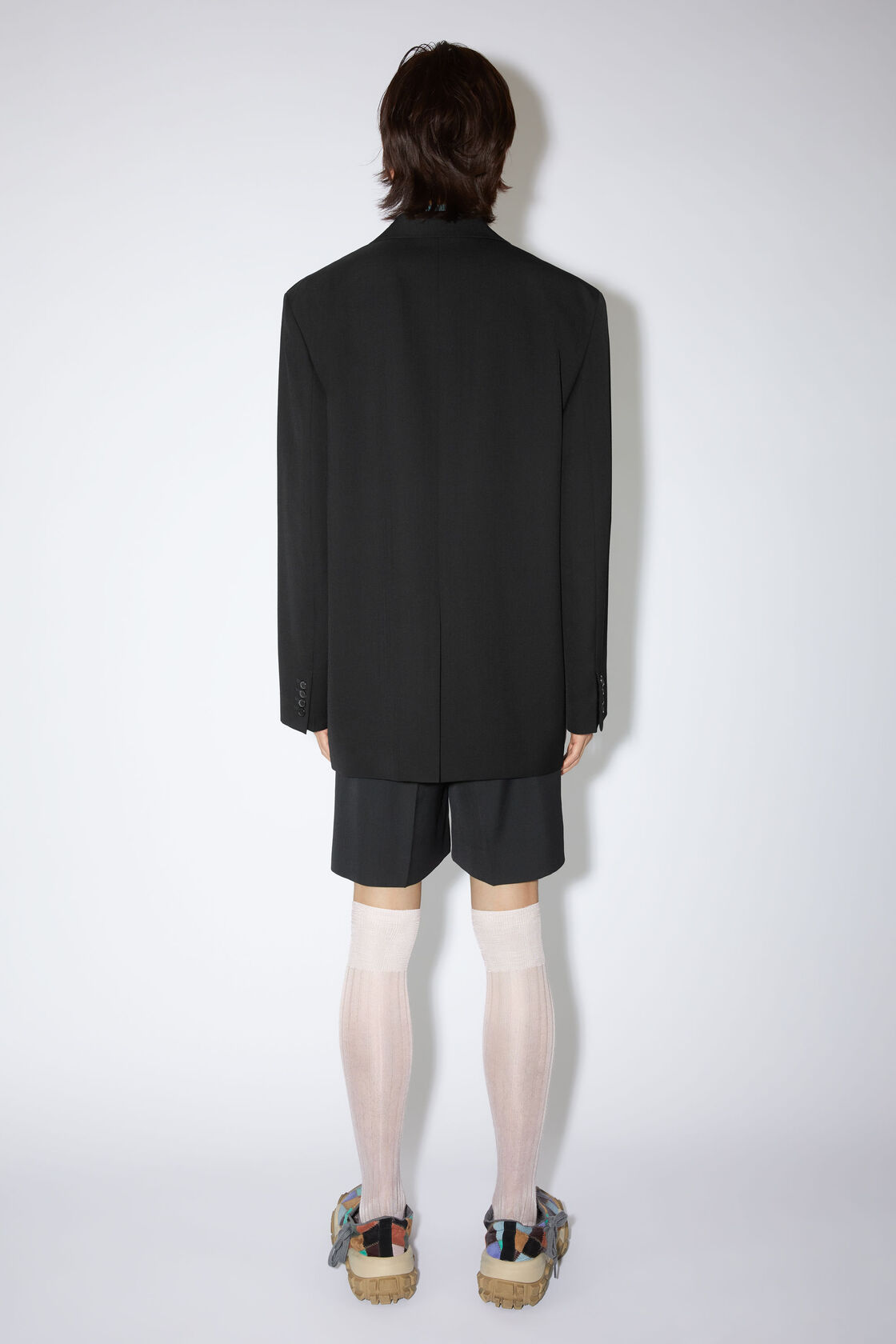 Acne Studios Single-breasted Wool Blazer In Black
