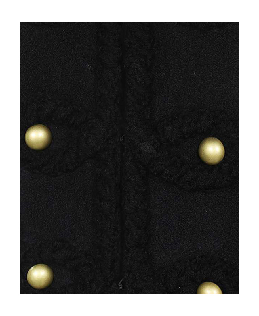 Moschino Single-breasted Long Coat In Black