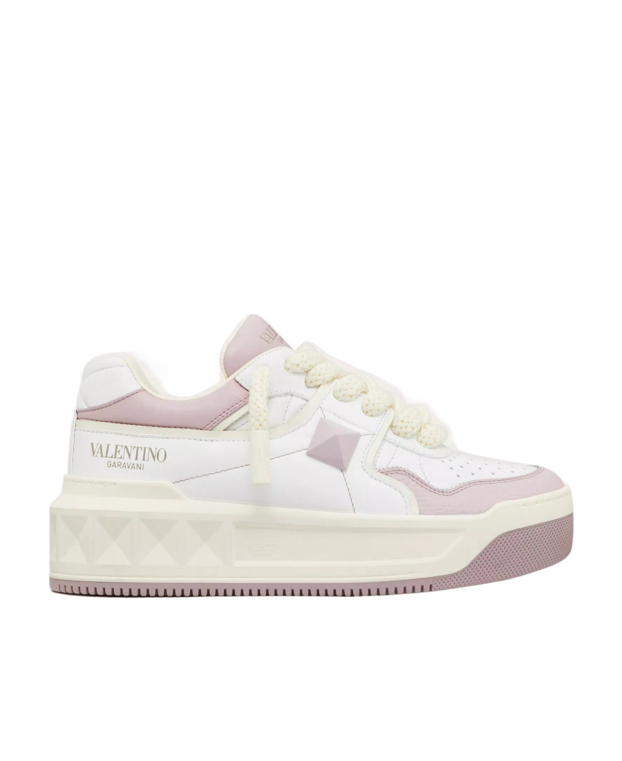 Valentino One Stud Xl Low-top Sneakers In White