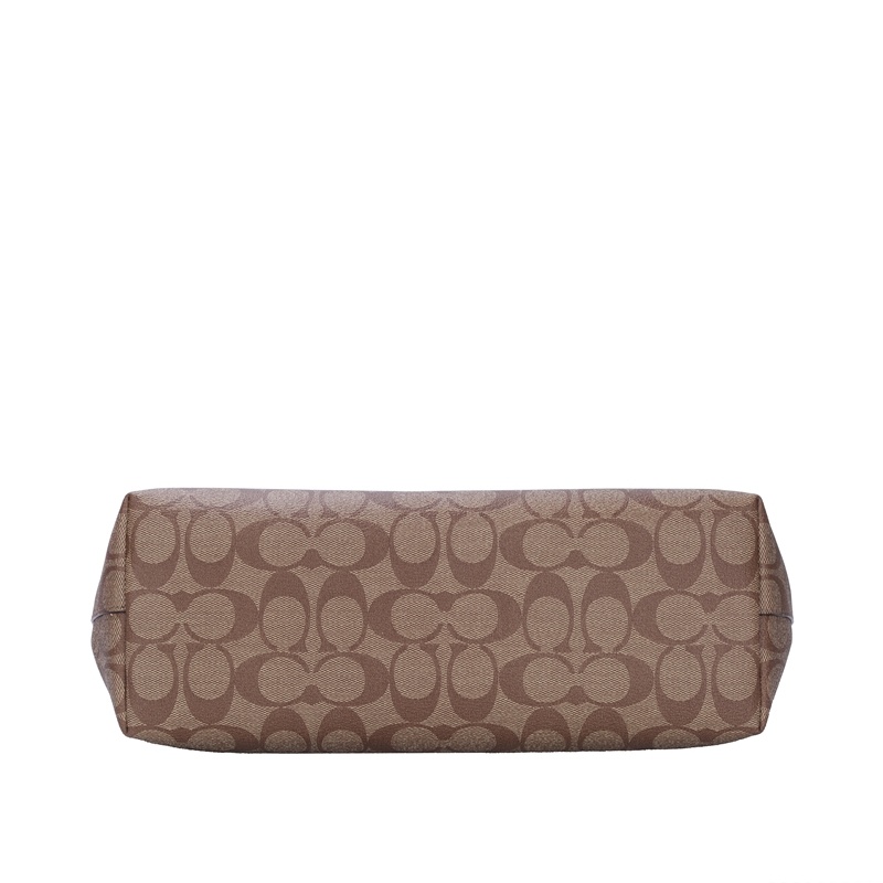 Coach Medium Logo Details Todd Shoulder Bag In Brown