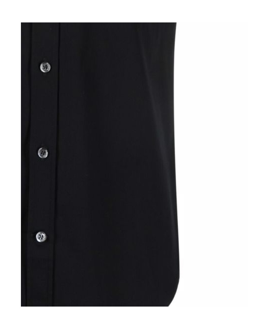 Alexander Mcqueen Logo-trimmed Shirt In Black