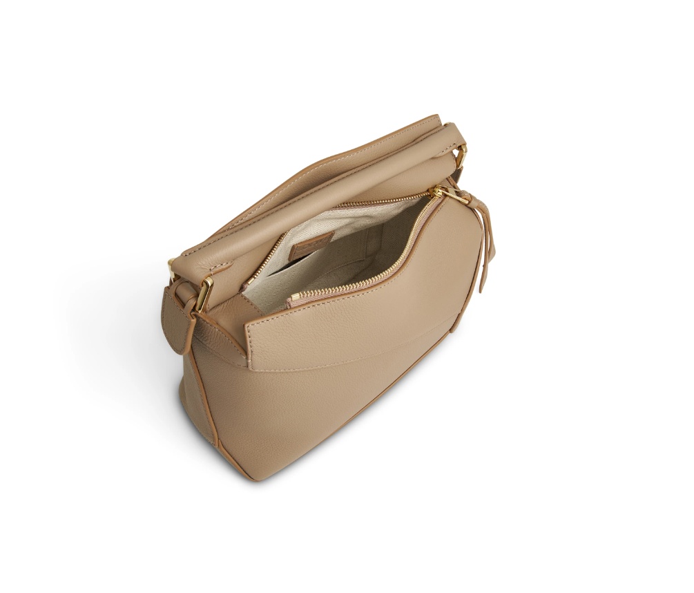 Loewe Small Puzzle Edge Bag In Nude