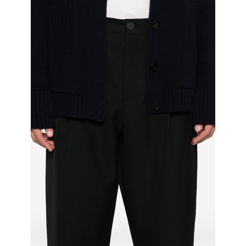 Studio Nicholson Belt-loop Casual Pants In Black