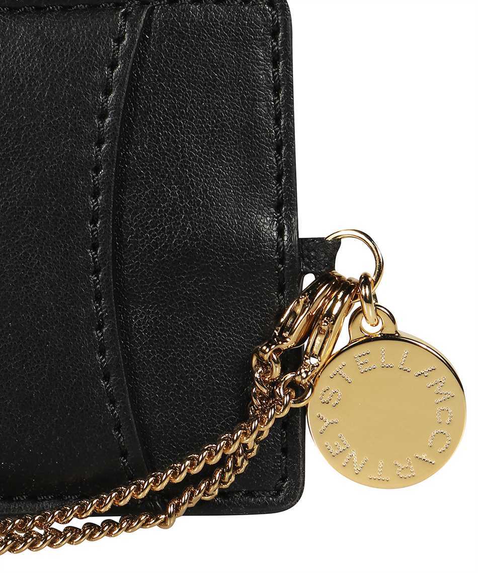 Stella Mccartney Logo-charm Chain Wallet In Black